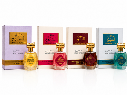 Pack 4 Musk Chyoukh – Collection Parfums Orientaux Premium