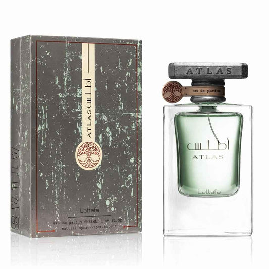 Lattafa Atlas Eau de Parfum 55 ml · Perfume Marino Bestial de Larga